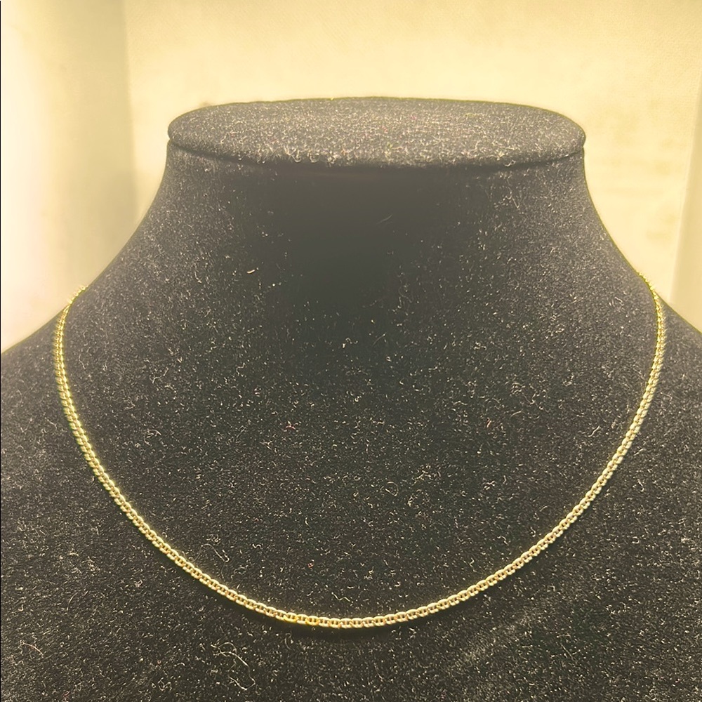 Mariner Anchor Link Gold 925 Chain Necklace